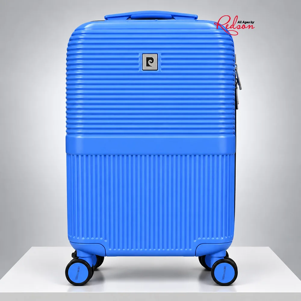 Pierre Cardin Blue Hard-Shell Spinner Trolley Suitcase
