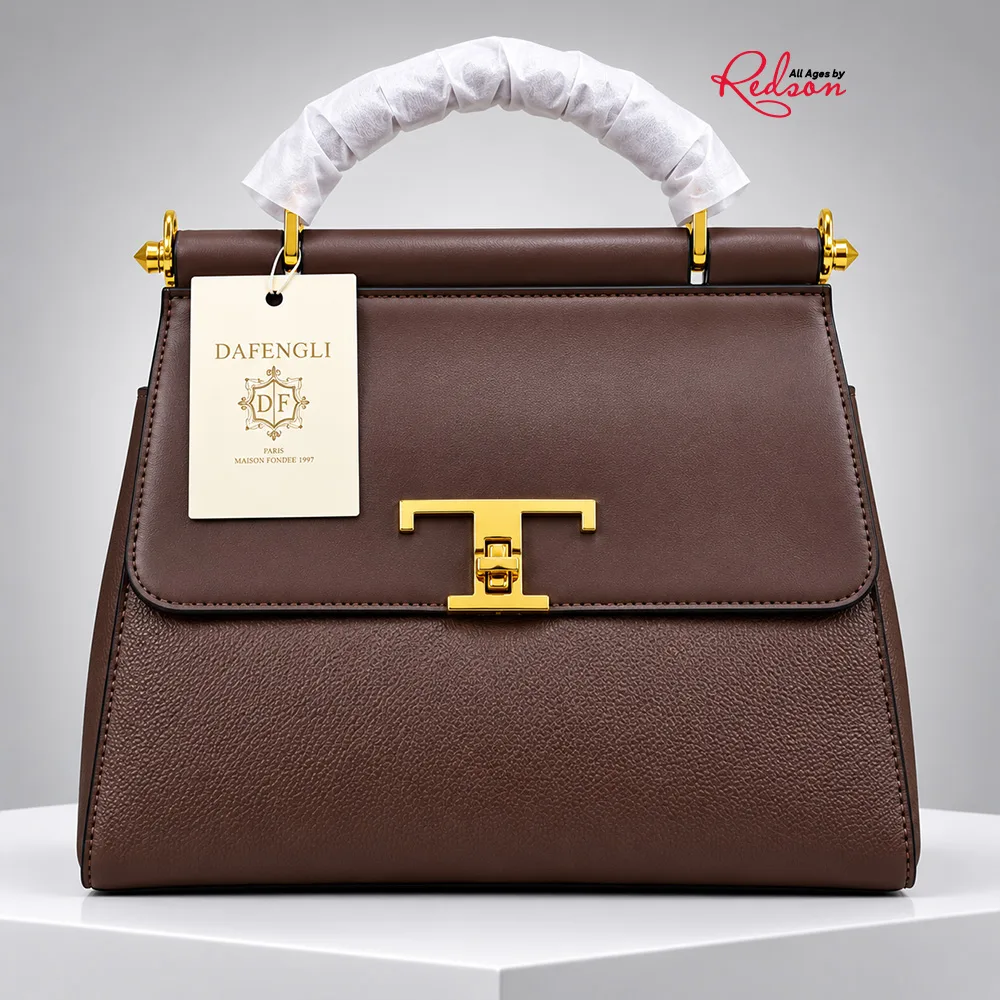 Dafengli Paris Structured Top Handle Handbag
