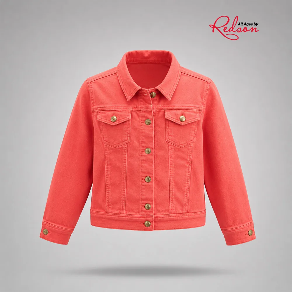 Girls’ Coral Classic Denim Jacket
