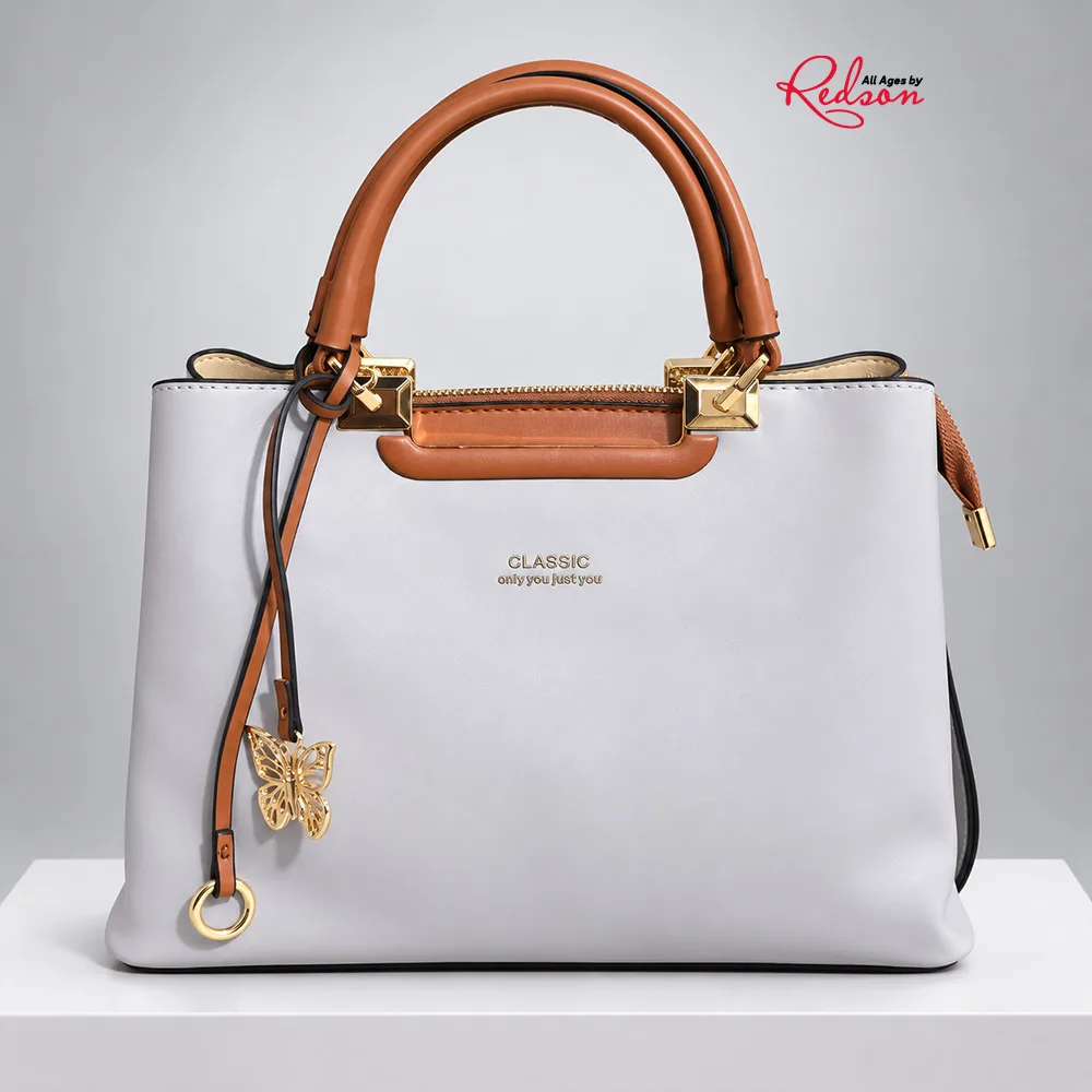 Classic Structured Top Handle Handbag
