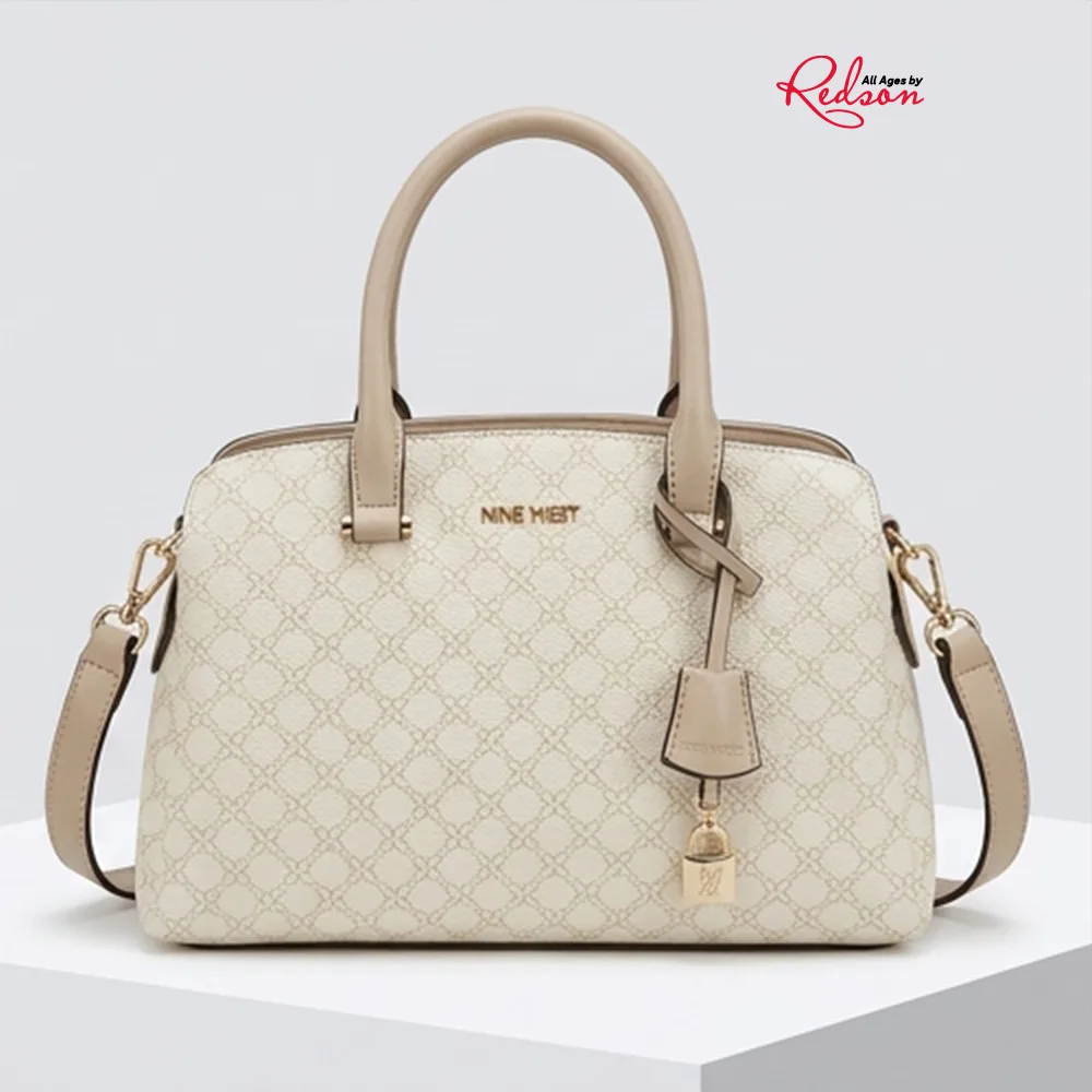 Nine West Monogram Structured Satchel