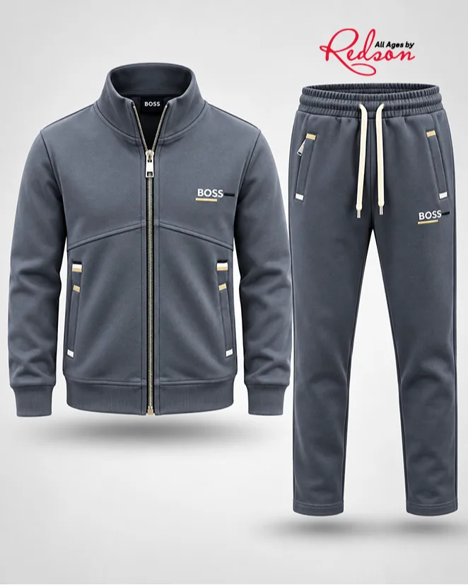 Boss Zip Up Tracksuit Set