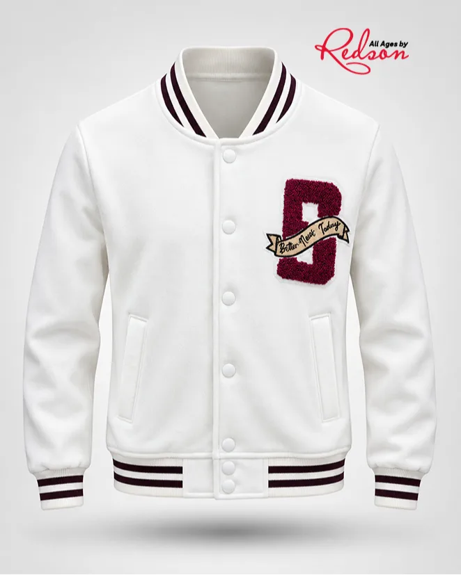 White Varsity Letterman Jacket