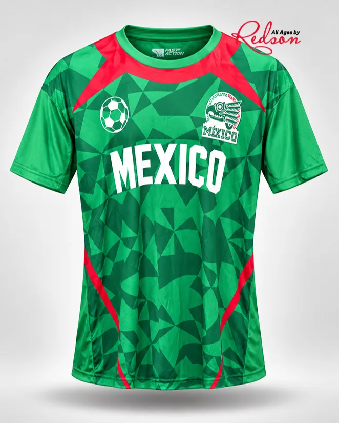 Fast Action Mexico National Team Football Jersey