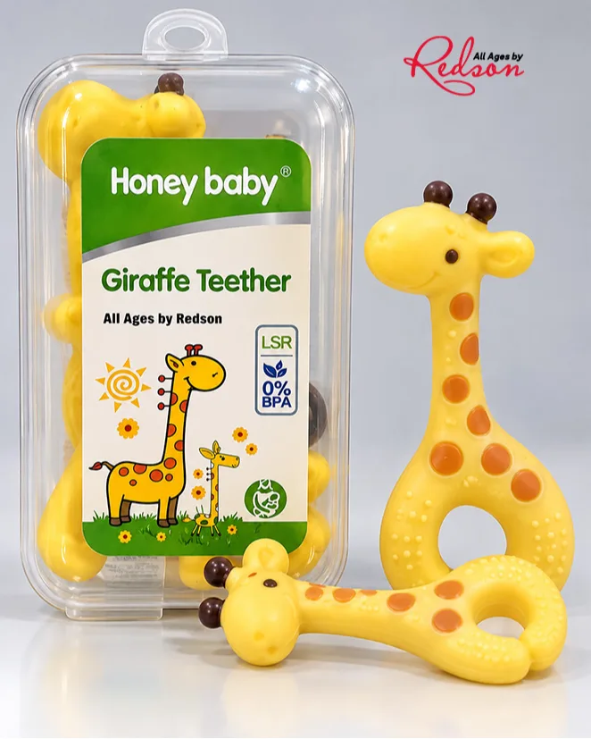 Honey Baby Giraffe Teether Yellow