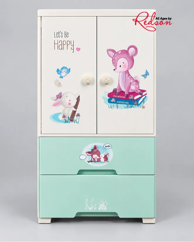 Children’s 4 Compartment Storage Cabinet