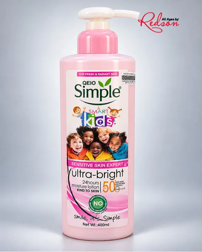 Simple & Smart Kids Ultra Bright 24Hour Moisture Lotion Spf 50