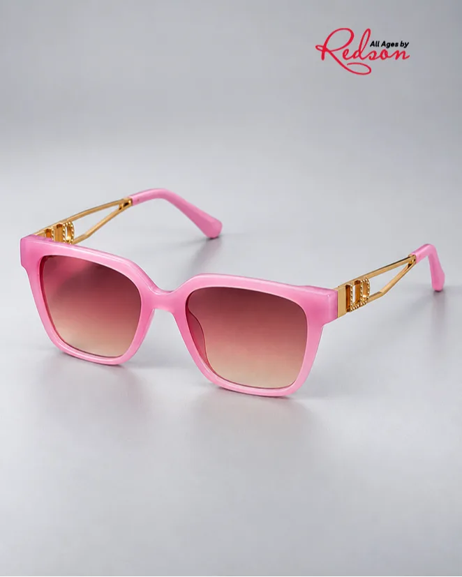 Kids’ Pink Gradient Fashion Sunglasses