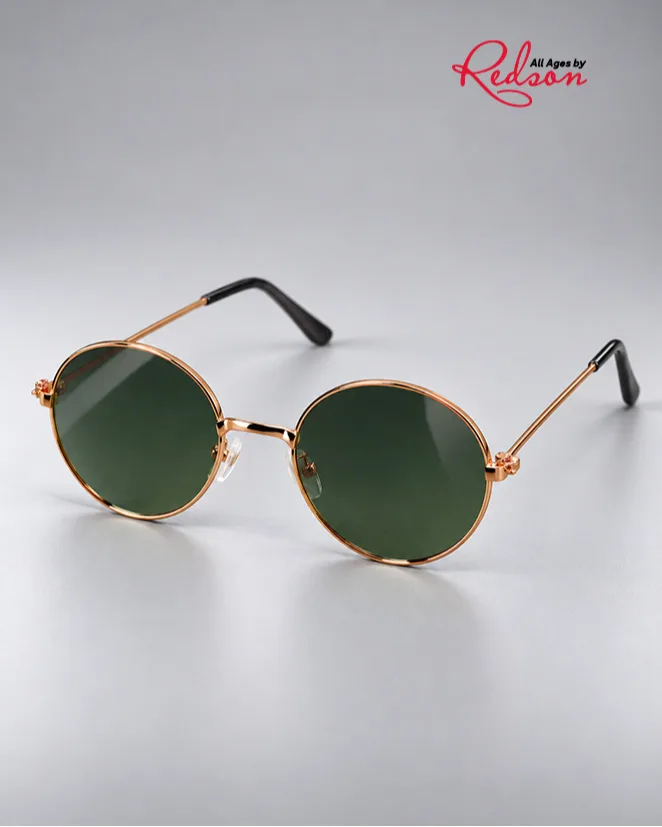 Round Gold Frame Fashion Sunglasses
