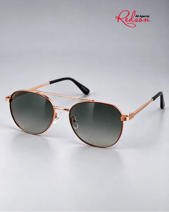 Rose Gold Aviator Fashion Sunglasses