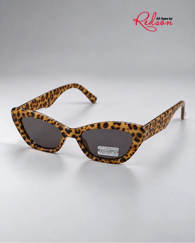 Leopard Print Cat Eye Fashion Sunglasses
