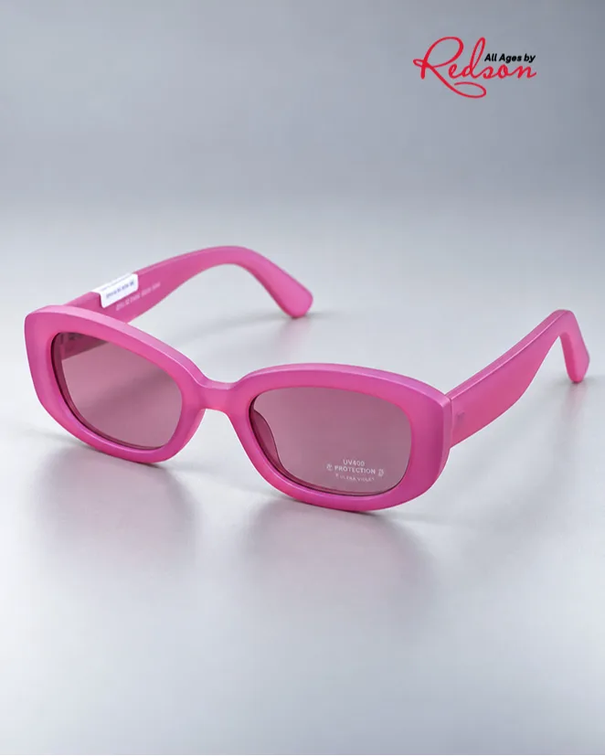 Pink Oval Fashion Sunglasses