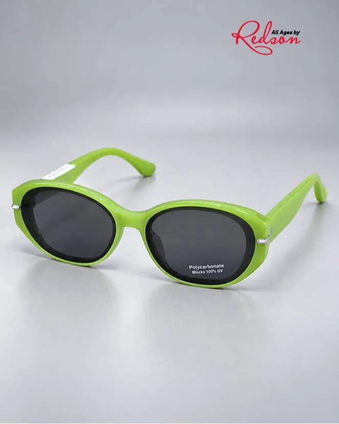 Green Oval Kids’ Sunglasses