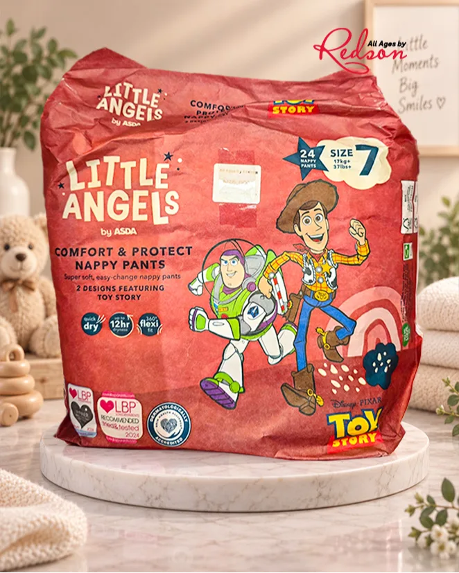 Little Angels By Asda Comfort & Protect Toy Story Nappy Pants Size 7