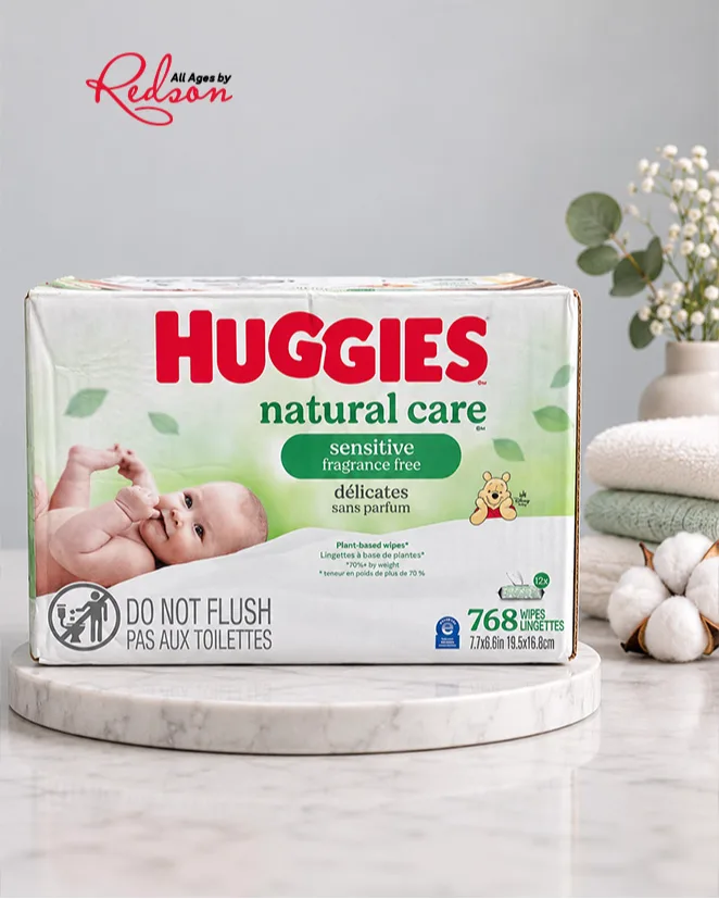Huggies Natural Care Sensitive Fragrance Free Baby Wipes