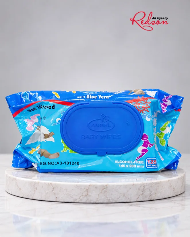 Angel Baby Wipes With Aloe Vera Alcohol Free