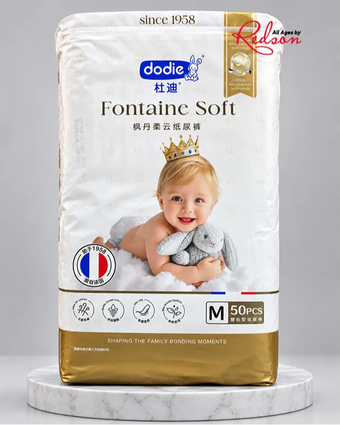 Dodie Fontaine Soft Baby Nappies Size M