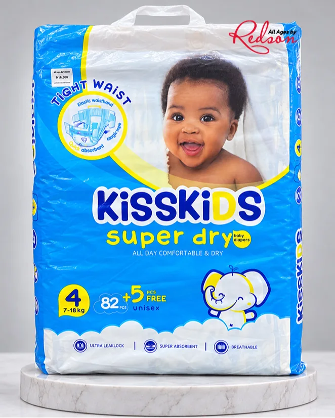 Kisskids Super Dry Baby Diapers Size 4