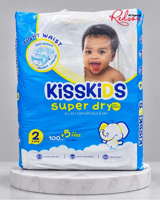Kisskids Super Dry Baby Diapers Size 2