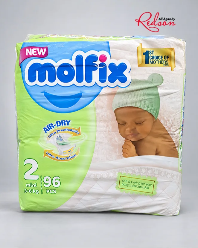 Molfix Air Dry Baby Diapers Size 2 Mini