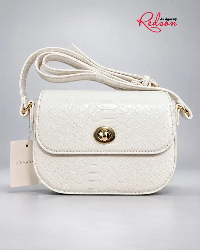 Primark Textured Shoulder Bag White