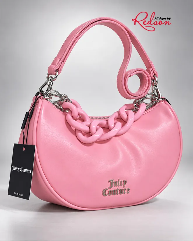 Juicy Couture Chain Detail Shoulder Bag Pink