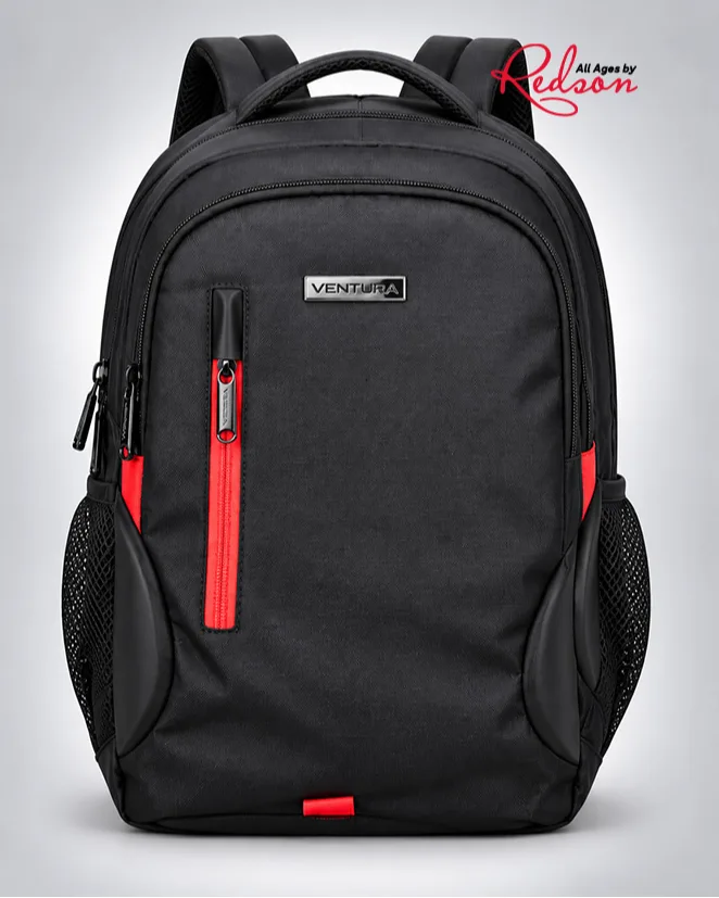 Ventura Black Laptop & Travel Backpack