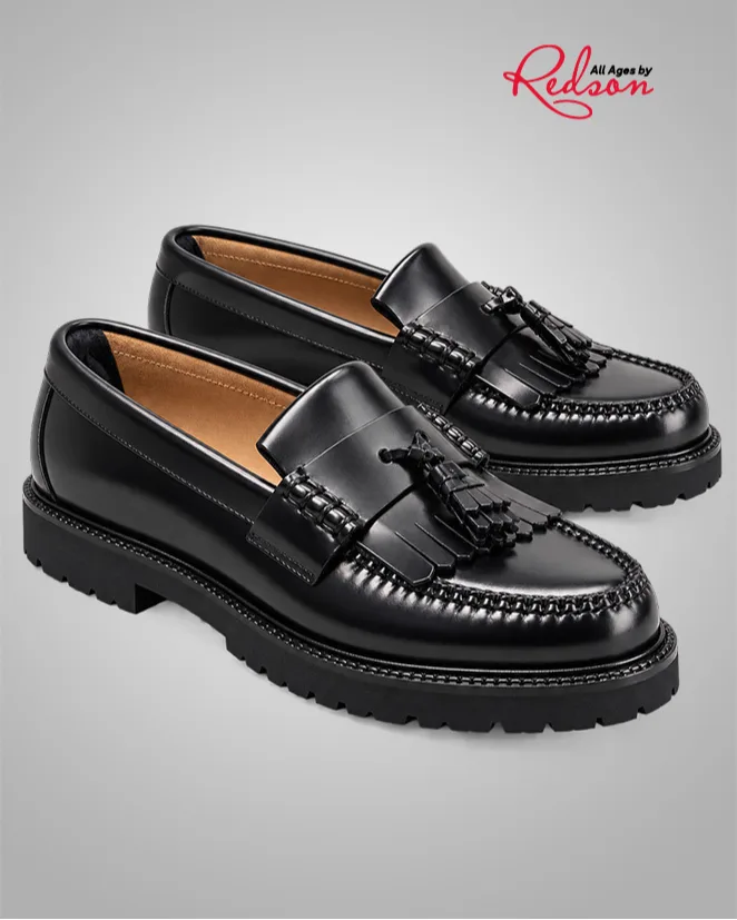 Men’s Black Tassel Loafers