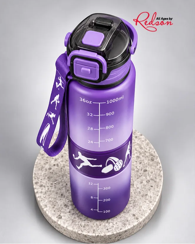 Sports Water Bottle With Carry Strap