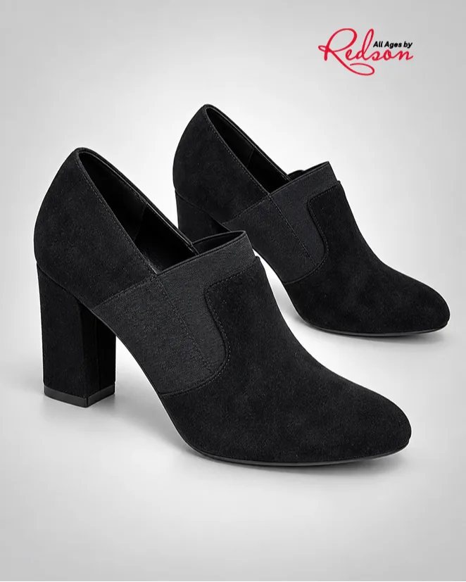 Women’s Suede Block Heel Pumps