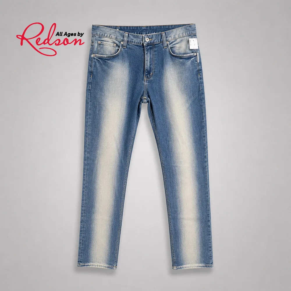 Men's Blue Washed Slim Fit Jeans