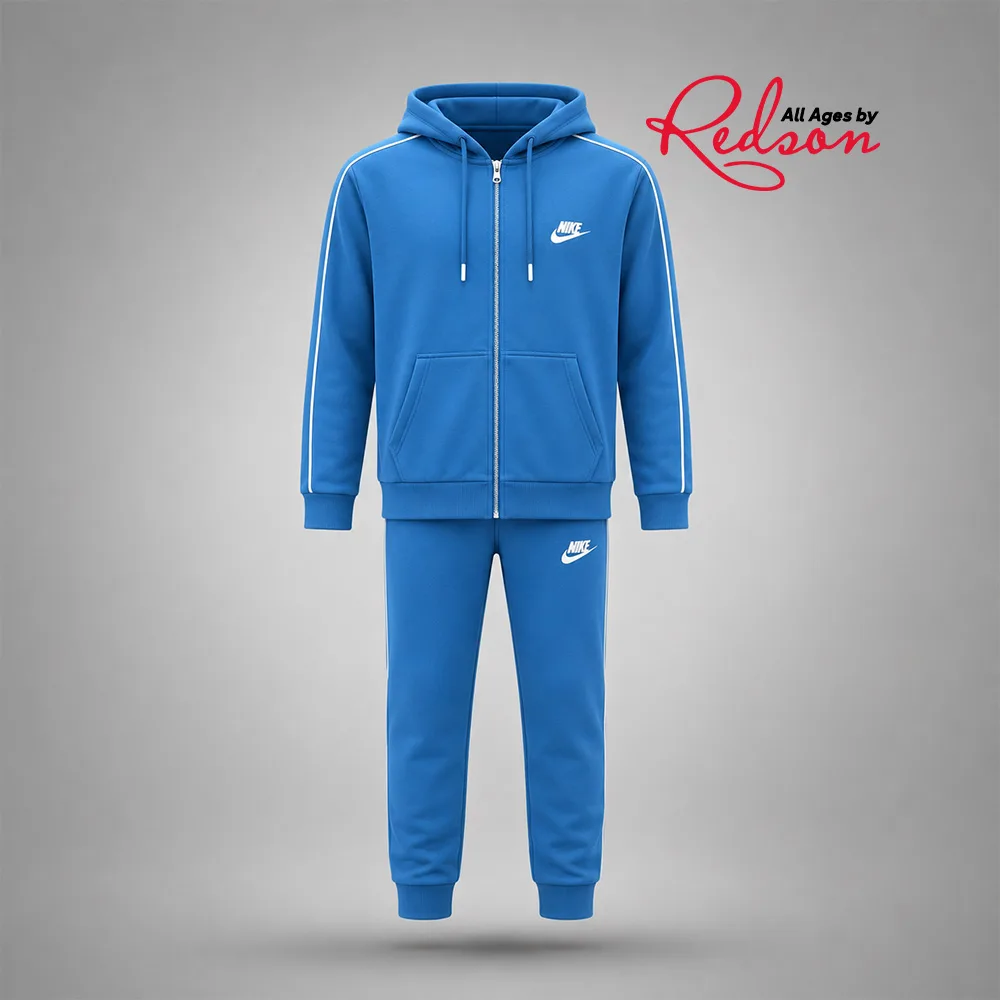 Kids’ Nike Blue Hooded Tracksuit Set