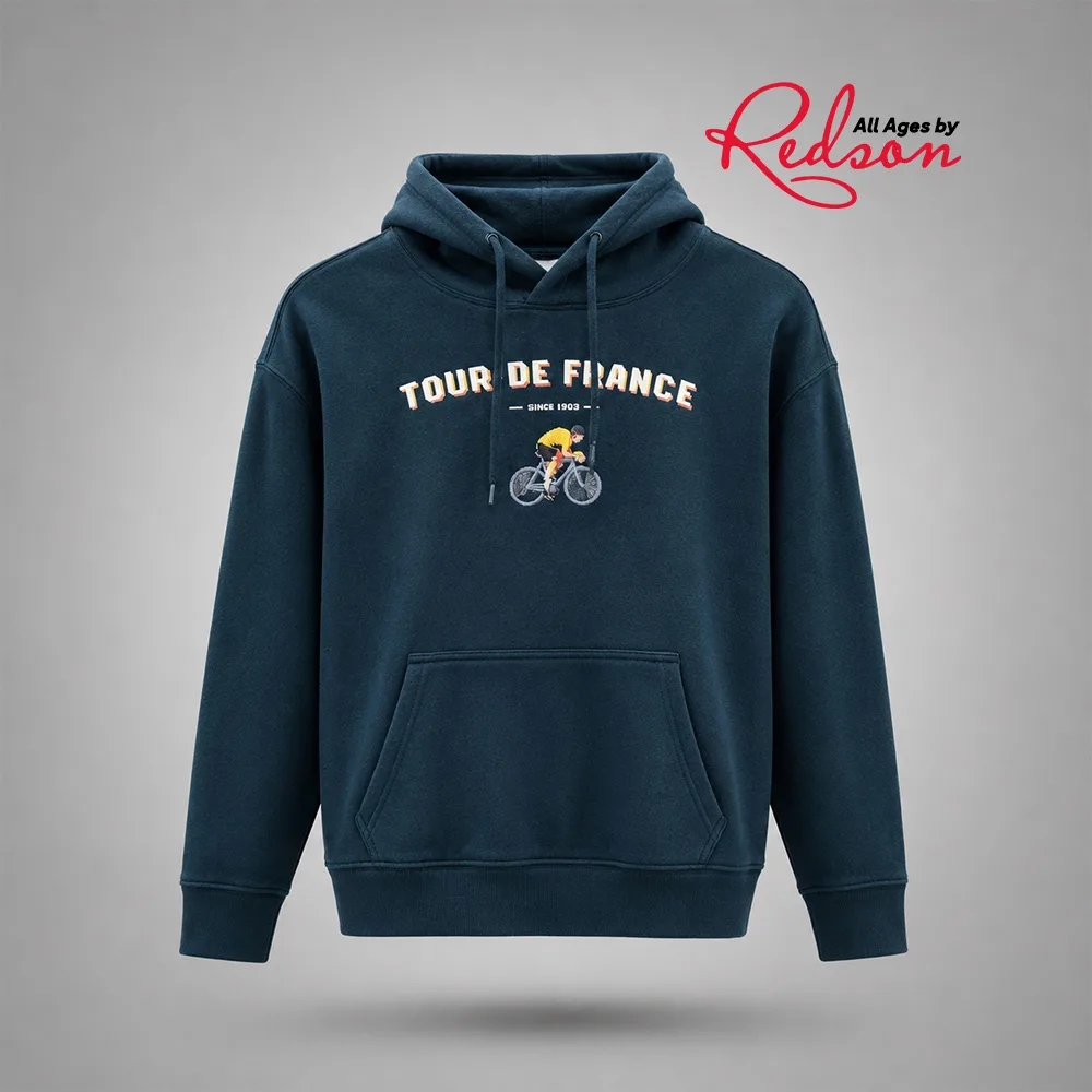 Kids’ Tour De France Navy Blue Graphic Hoodie