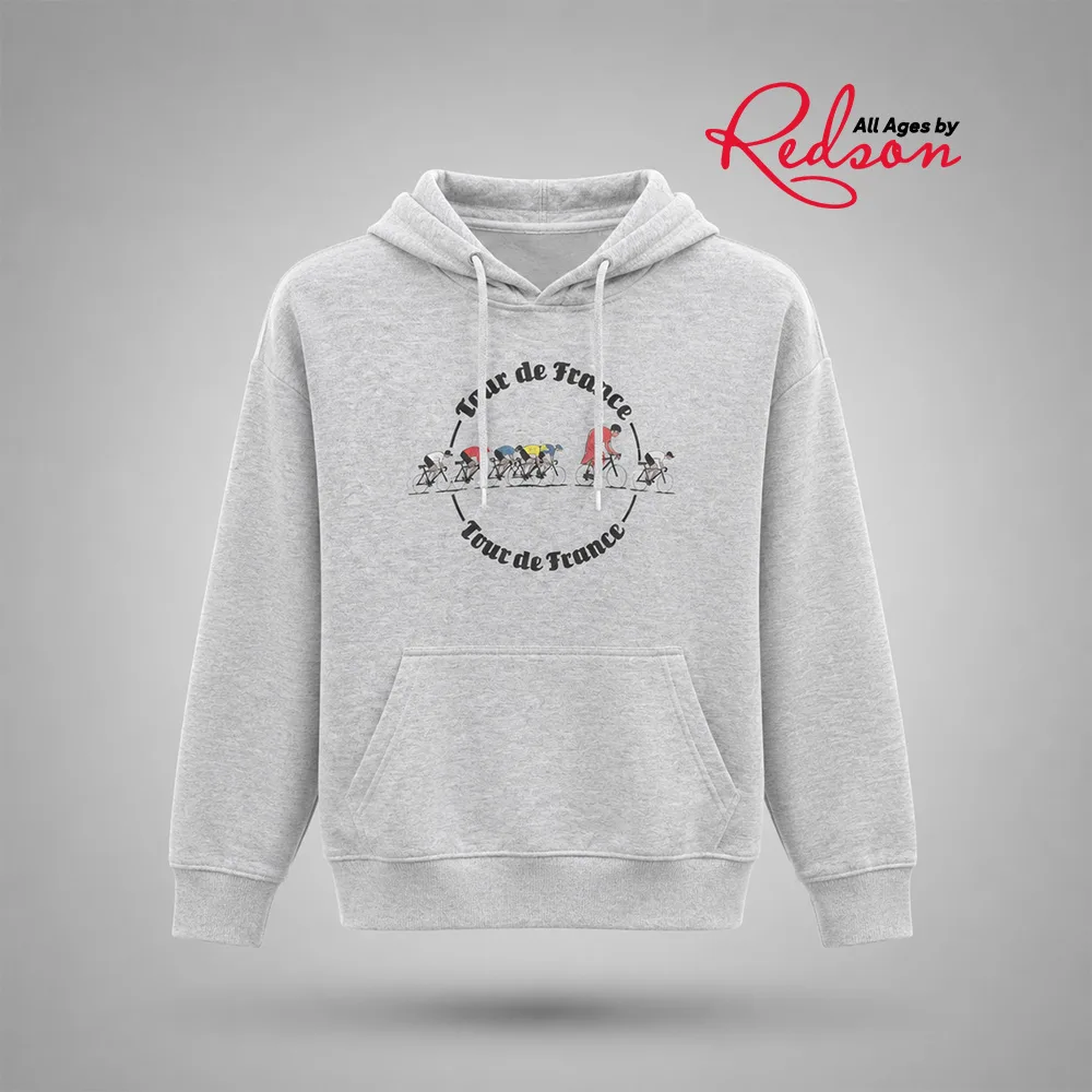 Kids’ Light Grey Tour De France Graphic Hoodie