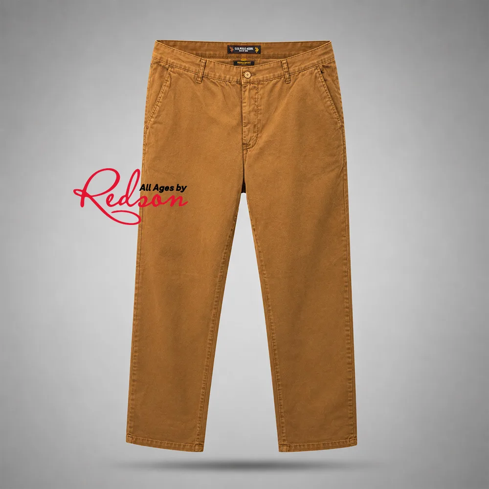 Men’s U.s. Polo Assn. Mustard Brown Chino Trousers