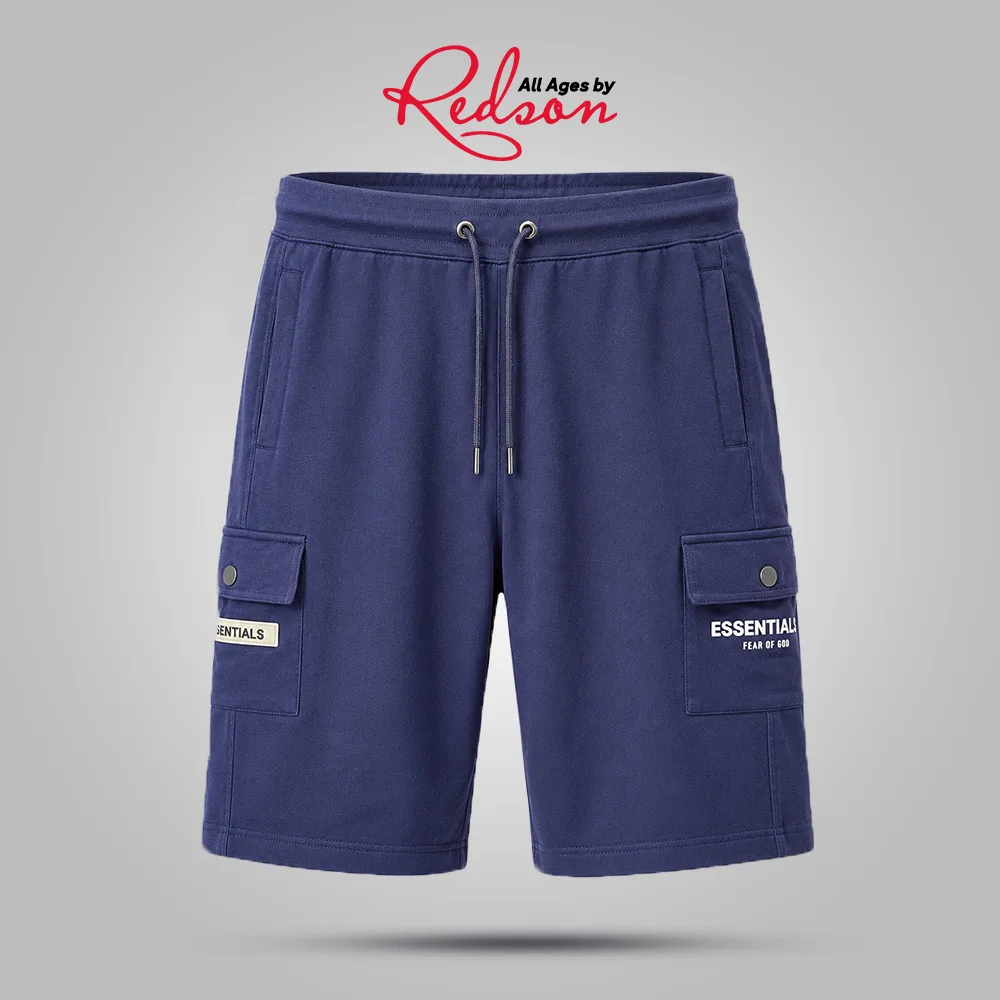 Men’s Navy Blue Essentials Cargo Shorts