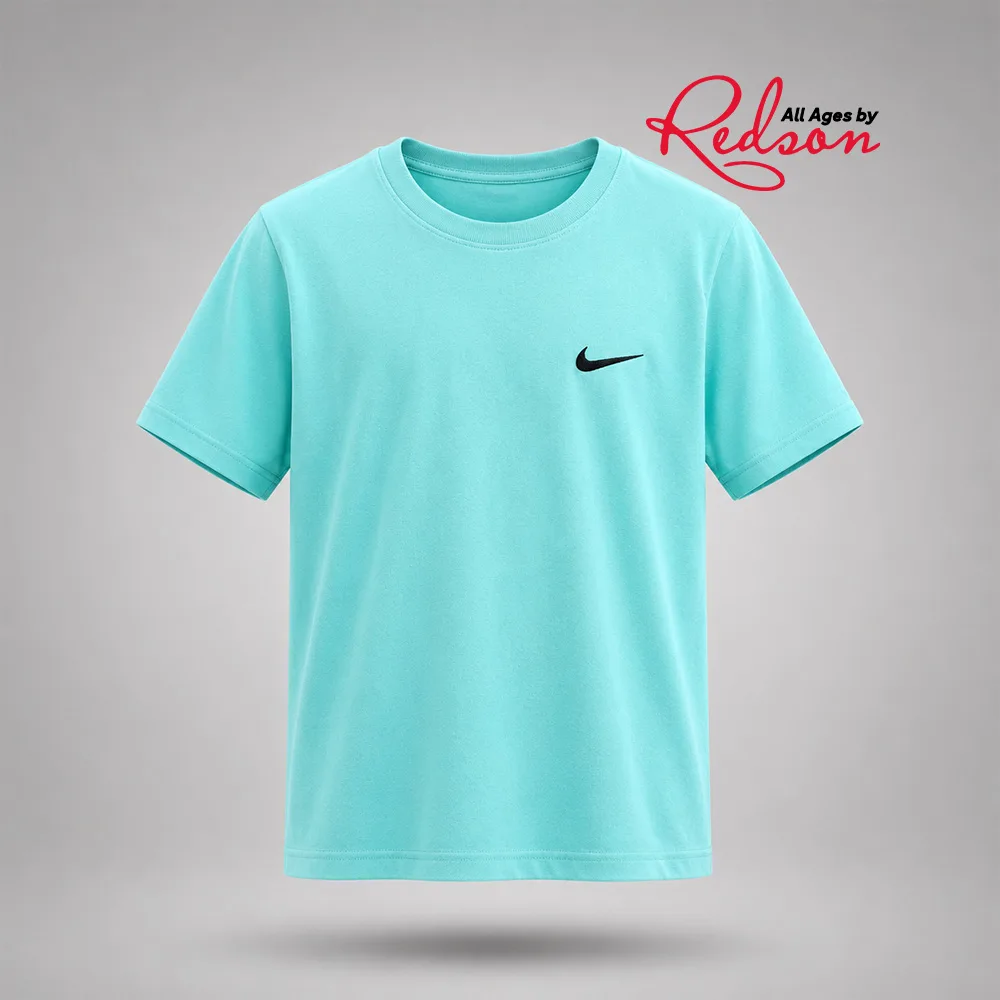 Kids’ Nike Turquoise Swoosh T-Shirt