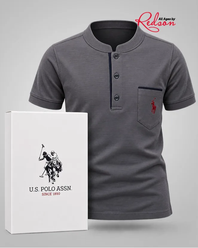 Men’s U.s. Polo Assn. Short Sleeve Henley T-Shirt