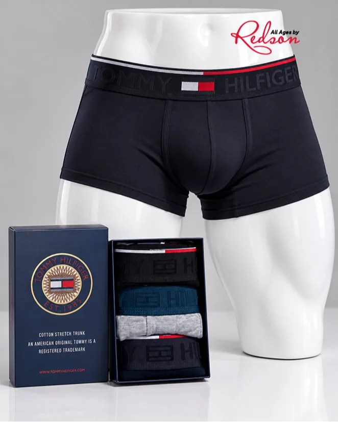 Tommy Hilfiger Men's 5 Pack Cotton Stretch Trunks Gift Set