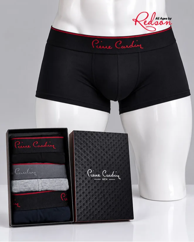Pierre Cardin Men's 3-Pack Premium Stretch Boxer Trunks Gift Set