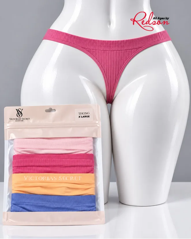 Victoria’s Secret Women's 5Pack Thong Panties Multicolour