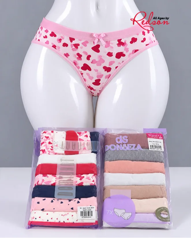 Donseza Women's Cotton Bikini Panties 7-Pack