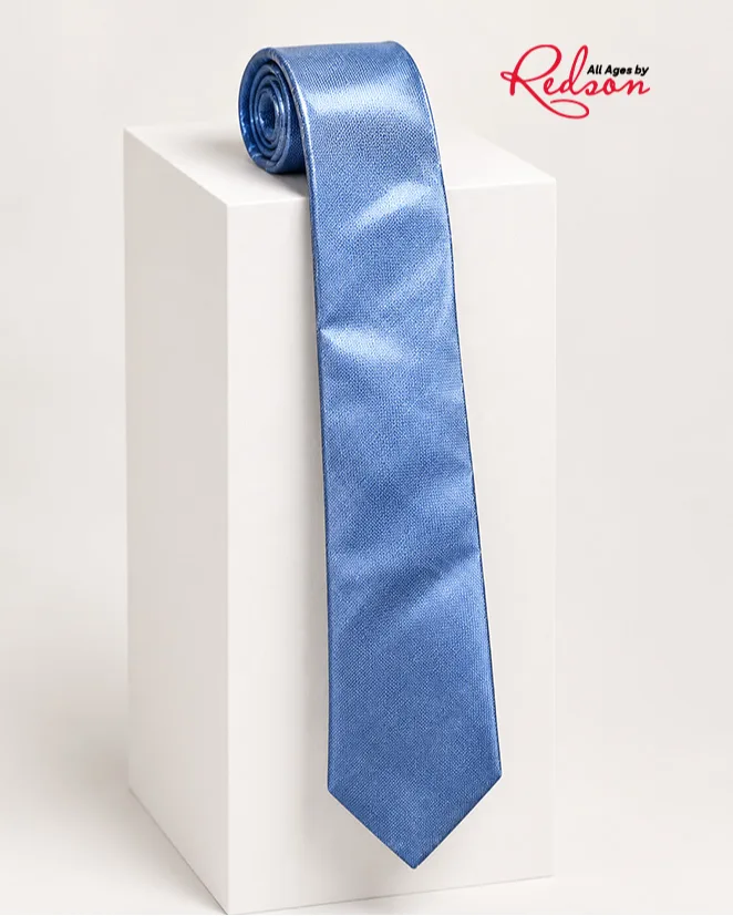 Men's Royal Blue Satin Formal Necktie