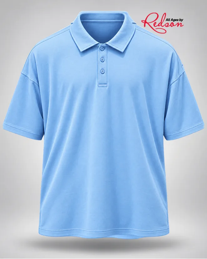 Men’s Sky Blue Short Sleeve Polo Shirt