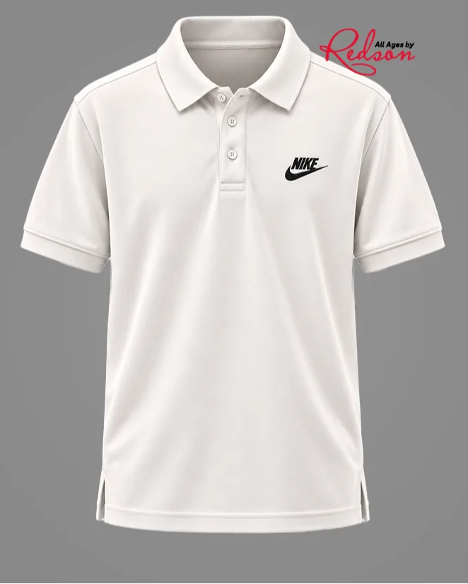 Men’s White Nike Classic Short Sleeve Polo Shirt