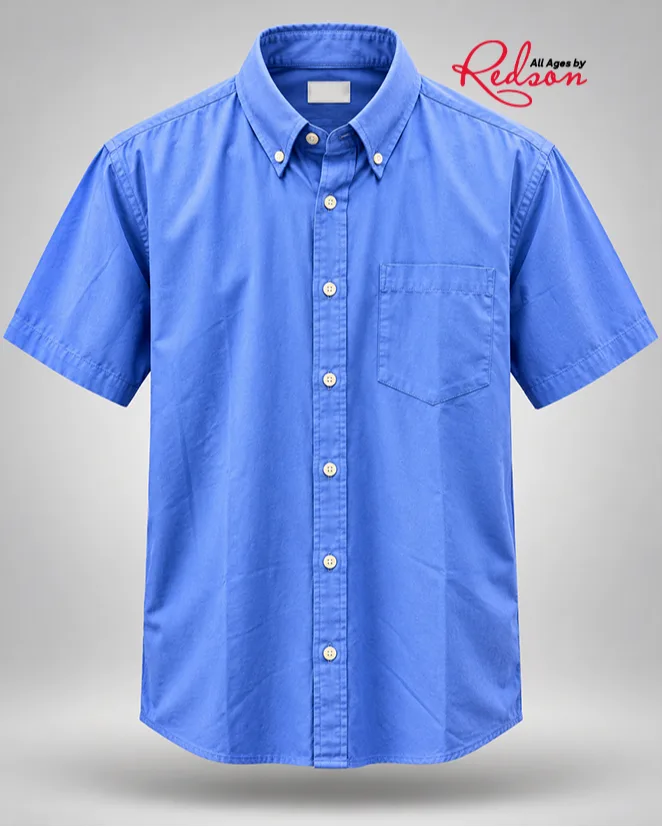 Men’s Royal Blue Classic Button Down Shirt